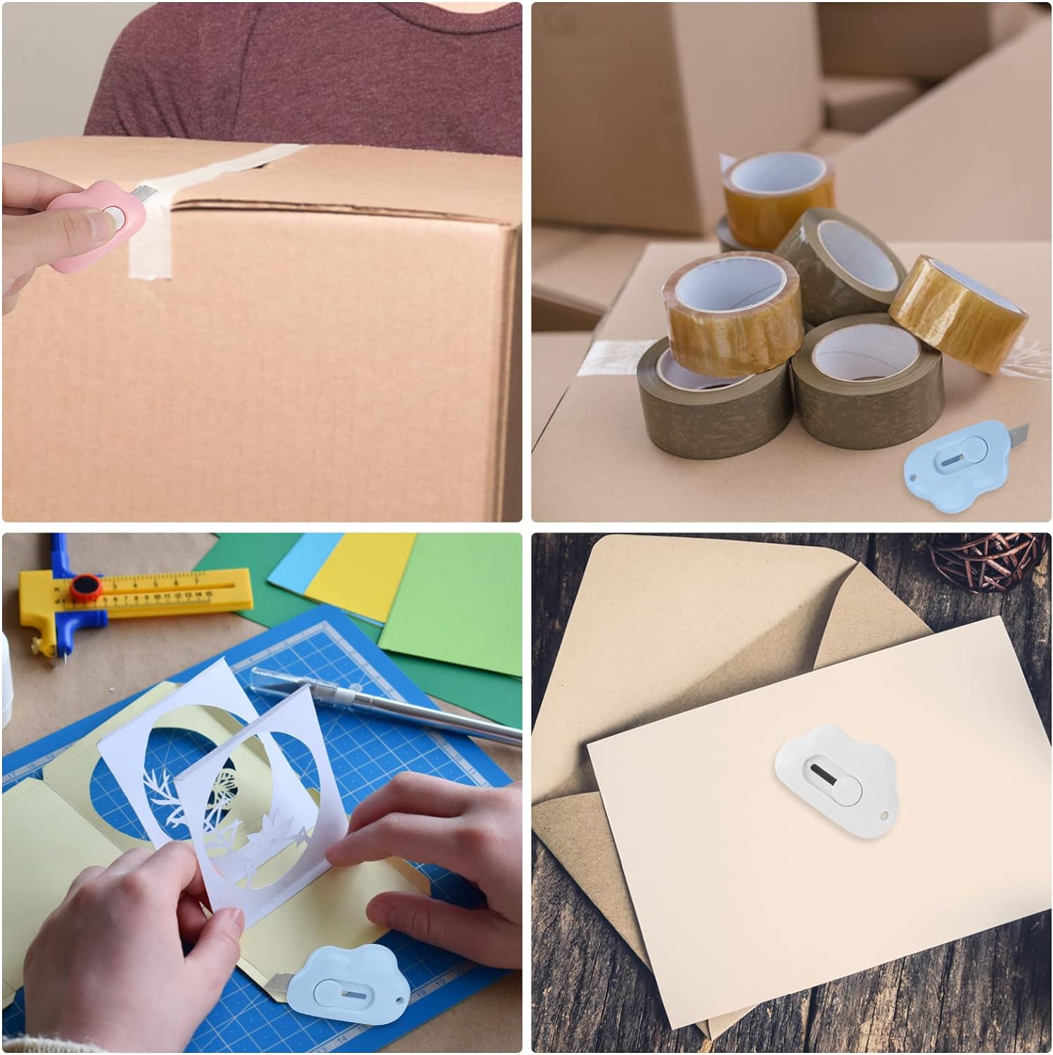 4193 Mini Cloud Box Cutter Portable Cute Box Cutter Utility Retractable Art Knives Letter Opener Envelope Slitter Office School Supplies Stationery (1 Pc) 4193 Mini Cloud Box Cutter Portable Cute Box Cutter Utility Retractable Art Knives Letter Opener Envelope Slitter Office School Supplies Stationery (1 Pc)